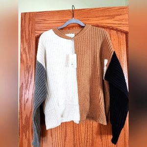 Colorblock Sweater Size XL